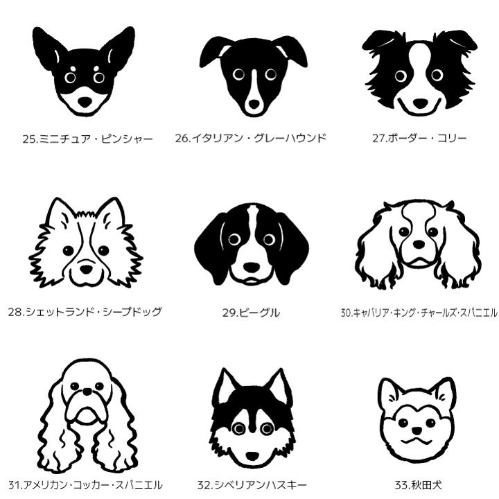 わんちゃん 名入れ 犬 イラスト バイカラー リボン キャンバス ミニ