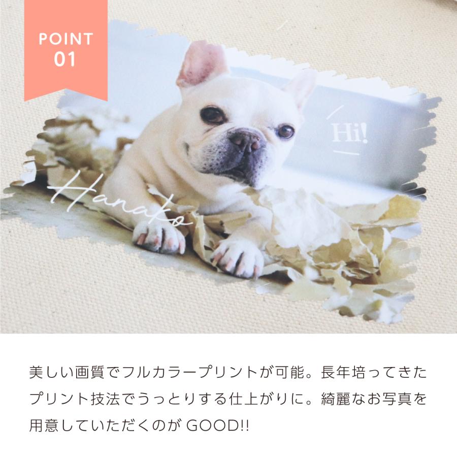 名入れ＆写真入り】ペット 犬 オリジナル トートバッグ お散歩バッグ
