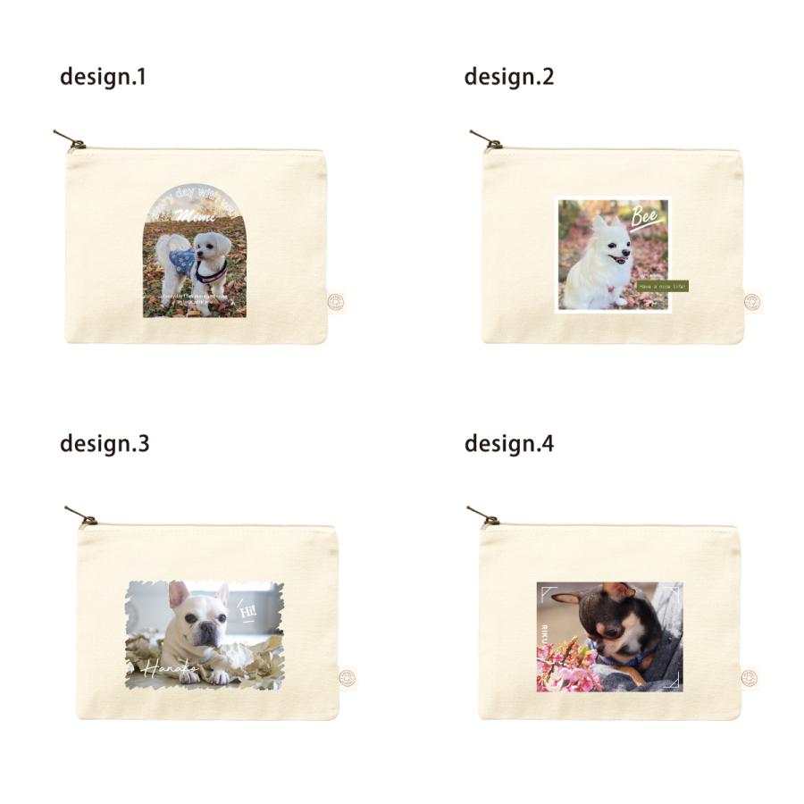 名入れ＆写真入り】ペット 犬 オリジナル ペット ポーチ 日常使い