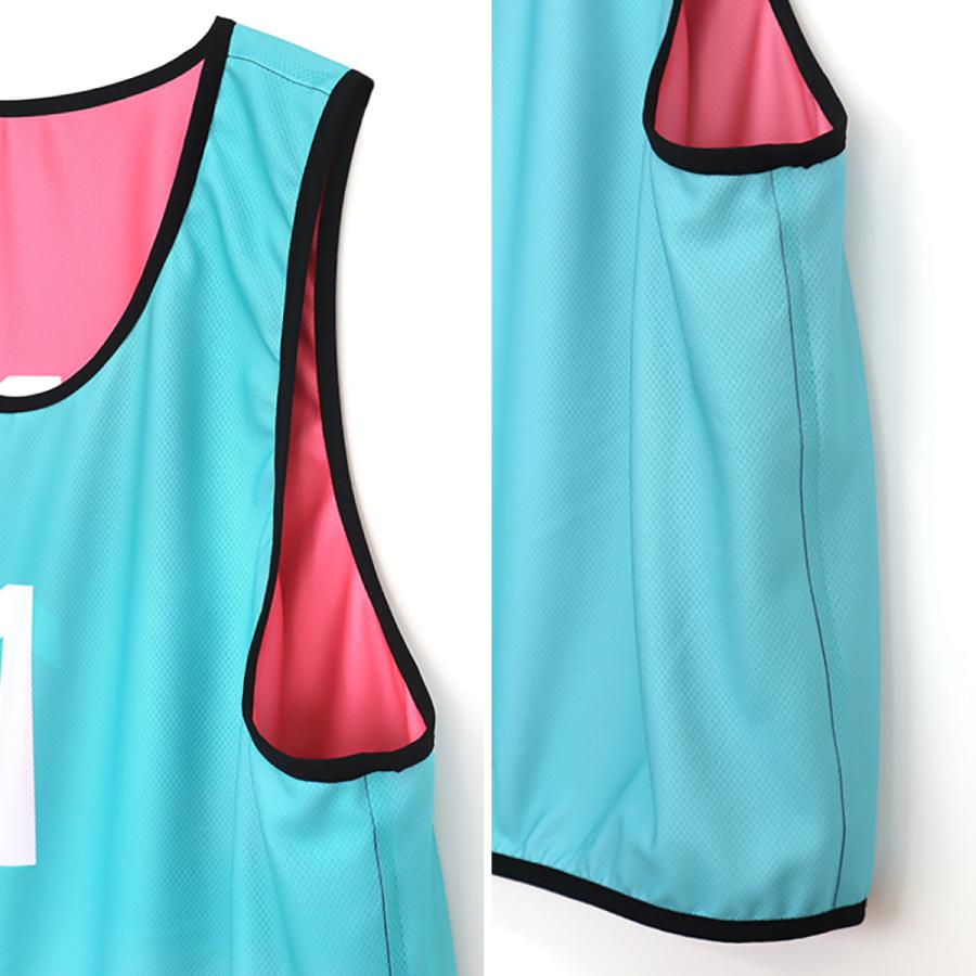 1位受賞】 【1枚から製作可能】リバーシブルビブス 番号 ビブス キッズ