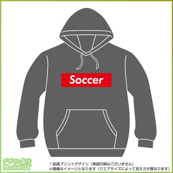 サッカーパーカー  ストリート系ボックスロゴデザイン｜maccut｜02