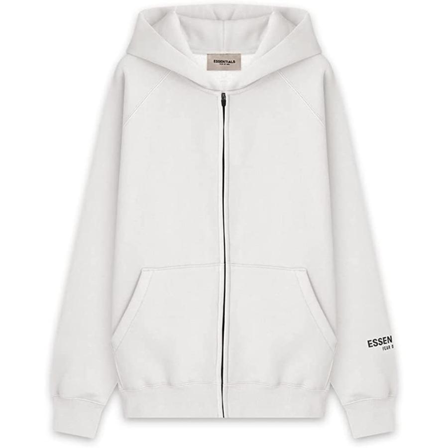 FEAR OF GOD FOG ESSENTIALS フィアオブゴッド エフオージー エッセンシャルズ FULL ZIP HOODIE フルジップ フーディ パーカー 正規品 ホワイト｜macheriemall