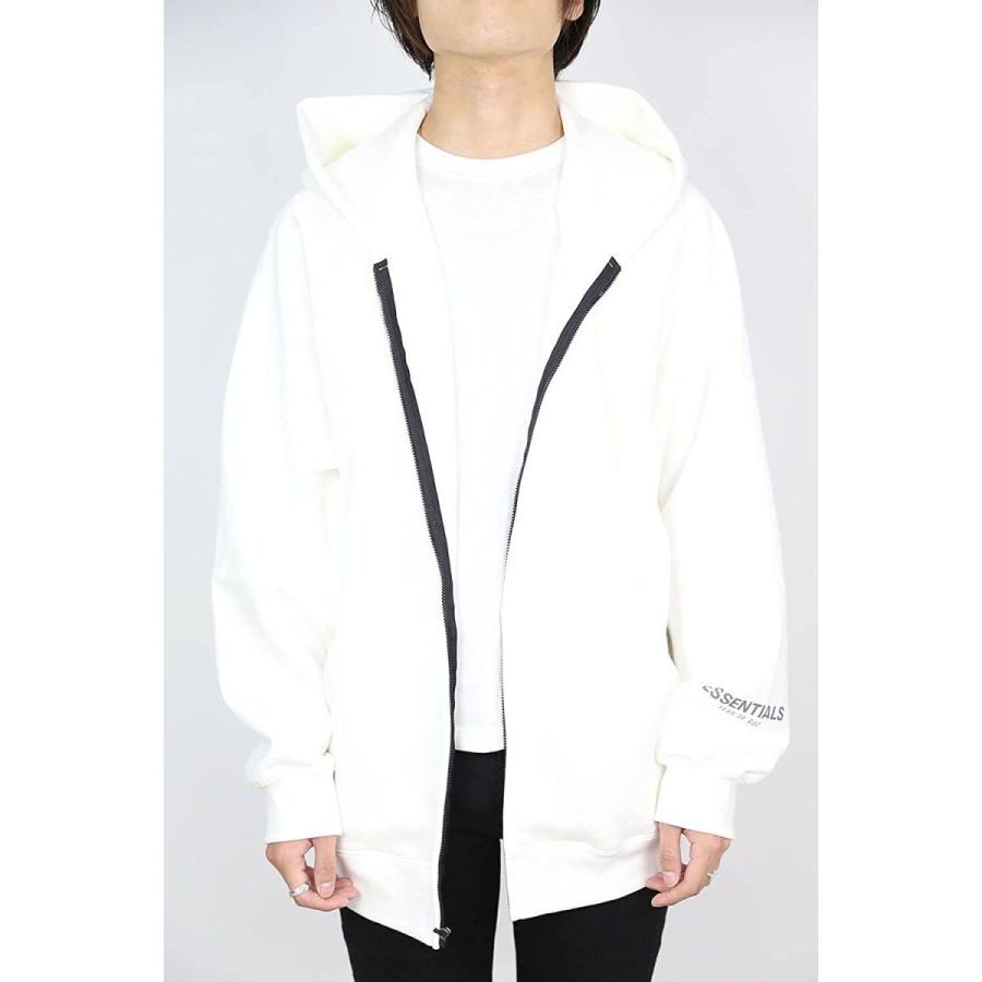 FEAR OF GOD FOG ESSENTIALS フィアオブゴッド エフオージー エッセンシャルズ FULL ZIP HOODIE フルジップ フーディ パーカー 正規品 ホワイト｜macheriemall｜04