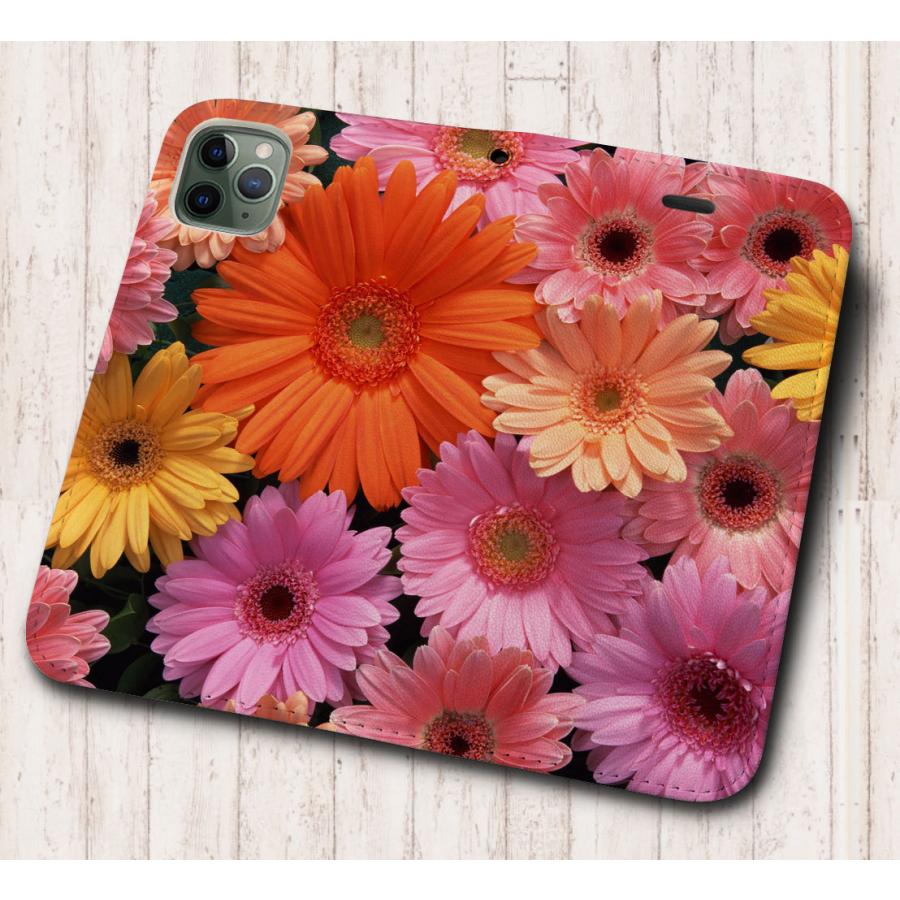 新品★iPhone17★花びらカラフルケース iPhone17 他 手帳型ケース ガーベラ カラフル ☆花 柄 iPhoneSE