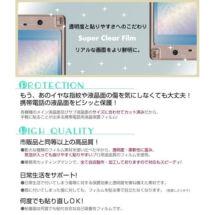 au かんたんケータイ KYF36 専用液晶保護フィルム 3台分セット