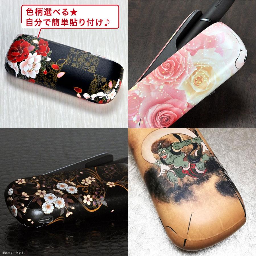 iQOS3ケース ローズ柄 デコ キラキラ✨️レッド 薔薇 デコ iQOSイルマiワンケース アイコスケース