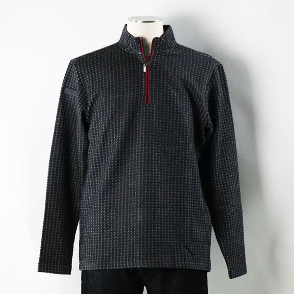 ビビコ BBCO ハーフジップセーター 45-1602-01 LT ロゴ 30代 40代 50代 メンズカジュアル 新品 新作 正規品 秋 冬 スポーツ プレゼント ギフト 24aw_2