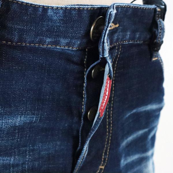 デニムパンツ Dsquared2 S74LB1336 秋 冬 ストレッチ ジーンズ Gパン 1点物 おしゃれ インディゴ コン ネイビー ズボン ダメージ　ディースクエアード2の画像