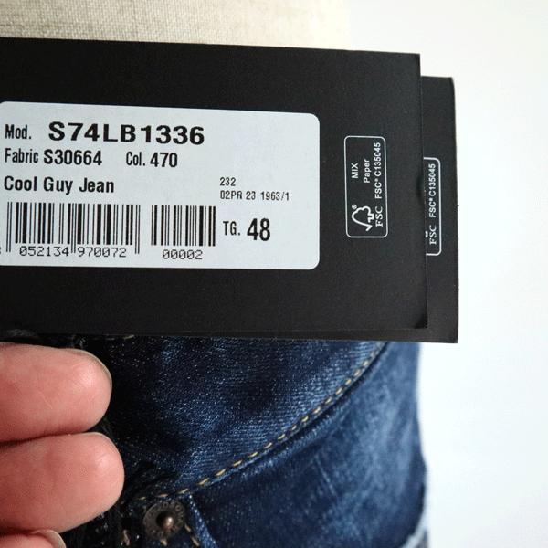 デニムパンツ Dsquared2 S74LB1336 秋 冬 ストレッチ ジーンズ Gパン 1点物 おしゃれ インディゴ コン ネイビー ズボン ダメージ　ディースクエアード2の画像
