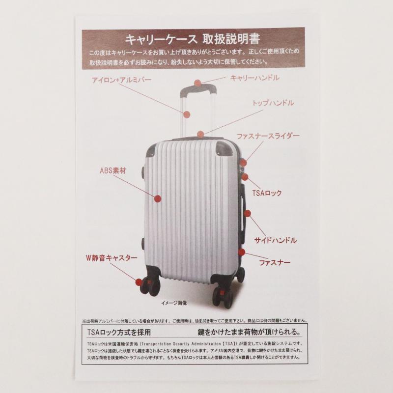 HIRO ヒロ 軽量樹脂製 キャリーケース Dタイプ S＆Mセット USD04の画像