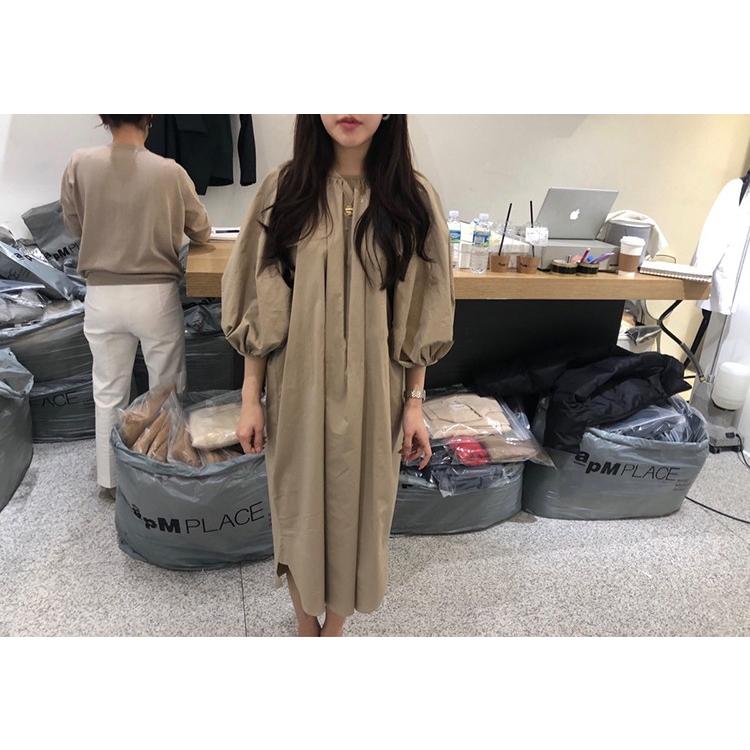 人気が高い ワンピース ミモレ丈 ラウンドネック 七分袖 ボリューム袖 無地 ｉライン 大人可愛い 春夏 Op 0176 C07 街角のカフェテラス 通販 Yahoo ショッピング 最高の Www Doctor Plan Com