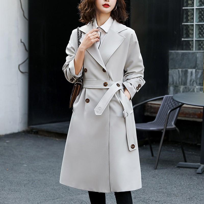 注目のブランド トレンチコート 上品で大人可愛いトレンチコートです 無地 ウエストマーク 女子会 デート 通勤 お出かけ 春 こなれ感 フェミニン フォーマル カジュアル 大人可愛い スリム ロング丈 コート アウター Www Universitaria Cl