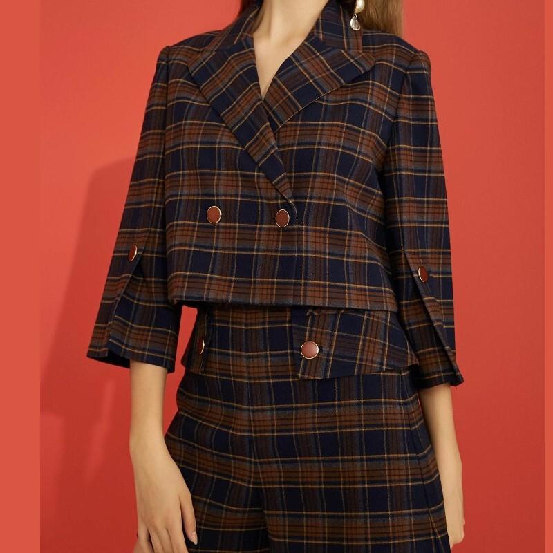 即納最大半額 テーラードジャケット チェック ショート丈 七分袖 ゆったり オーバーサイズ 大人可愛い カジュアル フェミニン こなれ感 春 お出かけ 通勤 デート Ot 0496 街角のカフェテラス 通販 Yahoo ショッピング 限定製作 Www Doctor Plan Com