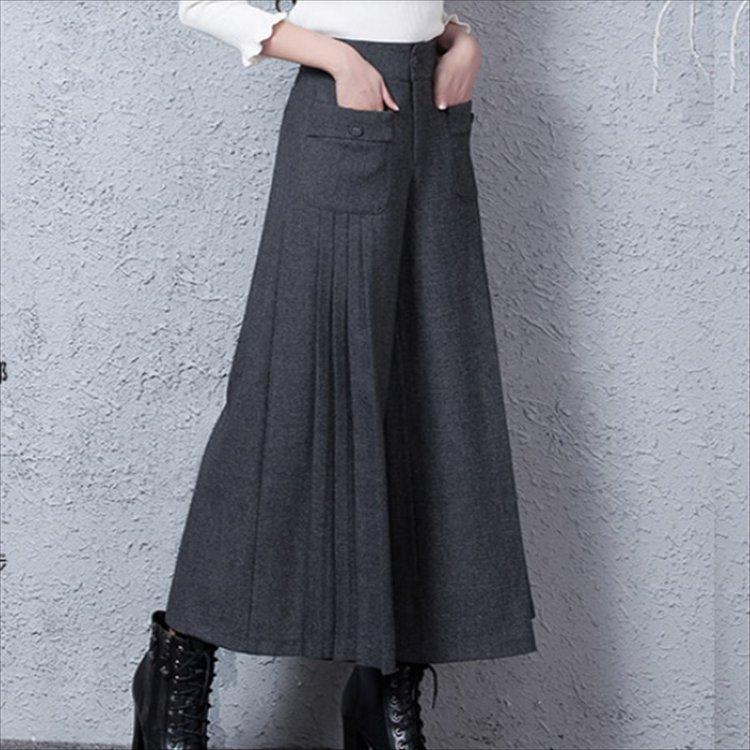 直販正規 ガウチョパンツ ワイド フレア 無地 ハイウェスト シンプルデザイン 大人可愛い エレガント系 きれいめ 冬 お出かけ オンライン小売店 Www Superavila Com
