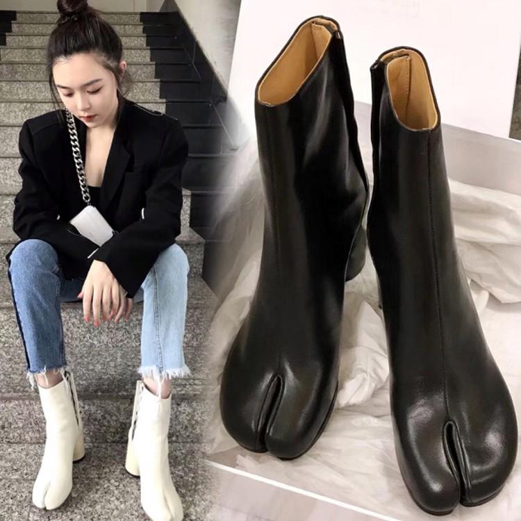 足袋ブーツ ショートブーツ 牛革 足袋ホック 太ヒール サイズ豊富 美脚 疲れない カジュアル フェミニン きれいめ こなれ感 秋冬 デート お出かけ Sh 0731 街角のカフェテラス 通販 Yahoo ショッピング