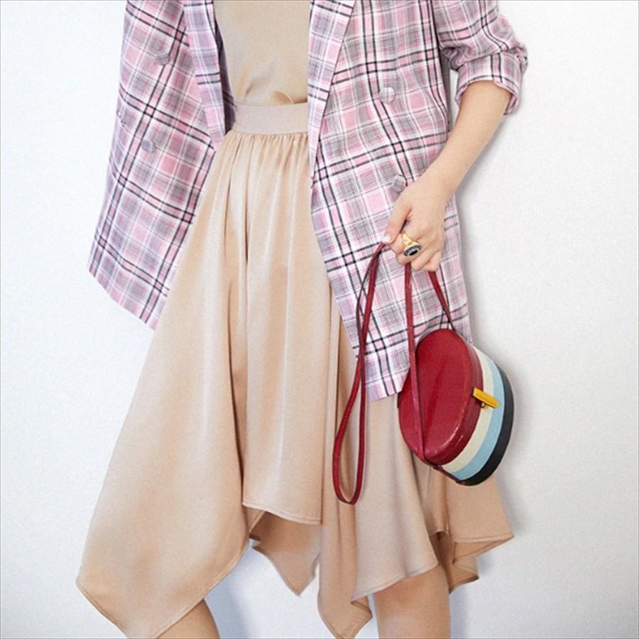 オンライン日本 エレガント系アンバランス丈スカート ロング丈 無地 こなれ感 きれいめ ａライン フレア ハイウェスト 夏 お出かけやお呼ばれにも 正規激安 Www Superavila Com