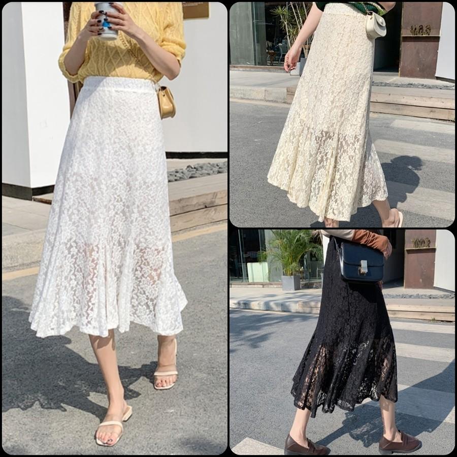 エレガント系 レースのロングスカート マキシ こなれ感 体系カバー Aライン フレア きれいめ 透け感 夏 お呼ばれや二次会にも Sk 0968 街角のカフェテラス 通販 Yahoo ショッピング