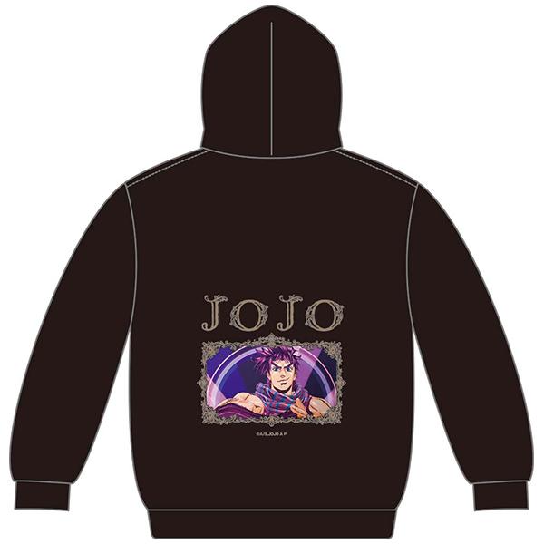 ジョジョ アニメ10周年記念展 イギージップパーカー Lサイズ 中古衣類 イギー＆ザ・フール ジップパーカー ブラック×ホワイト L