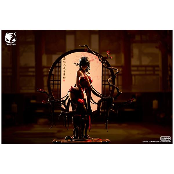 001_BearPanda 国風シリーズ 落紅 1/6スケール塗装済完成品フィギュアの画像