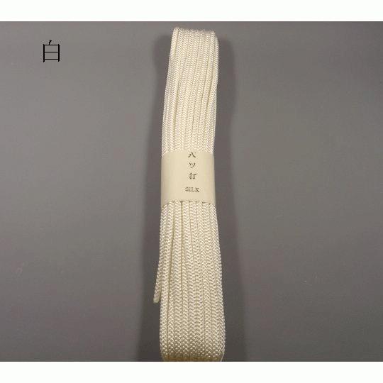 正絹八ッ打組紐（太 約4.5mm）15m ループタイ/信玄袋/巾着/手芸 : 町田