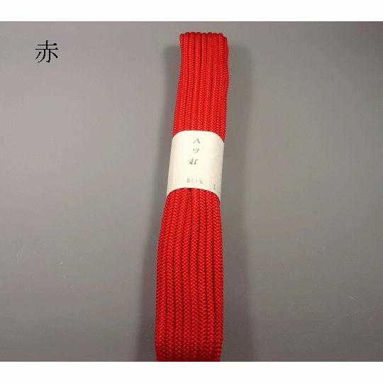 正絹八ッ打組紐（太 約4.5mm）15m ループタイ/信玄袋/巾着/手芸 : 町田