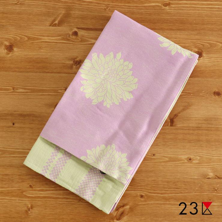 本店は 半巾帯 細帯 ゆかた帯 23区 在庫処分セール Off ダリア 薄紫 浴衣 黄緑 ヒッタ 匹田 リバーシブル パープル 広巾 縞 送料無料 新品 驚きの値段 Bitcoinbro Frankhawley Com