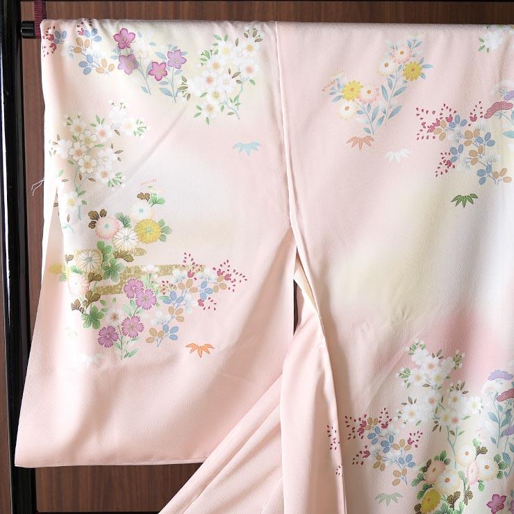 着物 訪問着 洗える 仮絵羽仕立て オーダー 東レシルック 加賀調