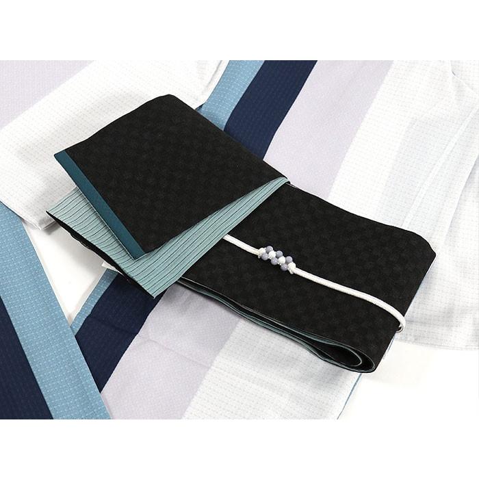 本麻　半幅帯　嵐山よしむら 半巾帯 細帯 破れ麻の葉に桜（オレンジ）半幅帯 浴衣 夏きもの