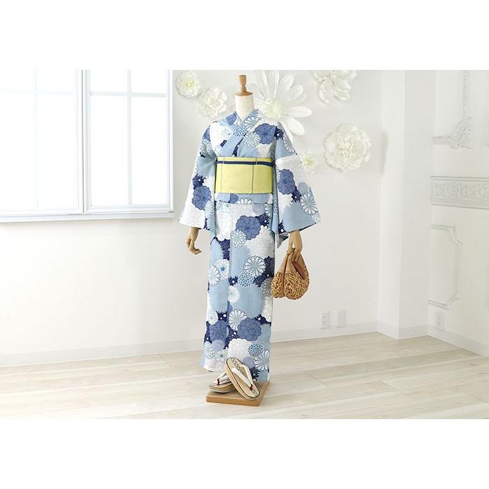 新入荷 浴衣「嵐山よしむら」仕立て上がり洗える浴衣 - 菊尽くし 新入荷 浴衣「嵐山よしむら」仕立て上がり洗える浴衣 - 菊尽くし