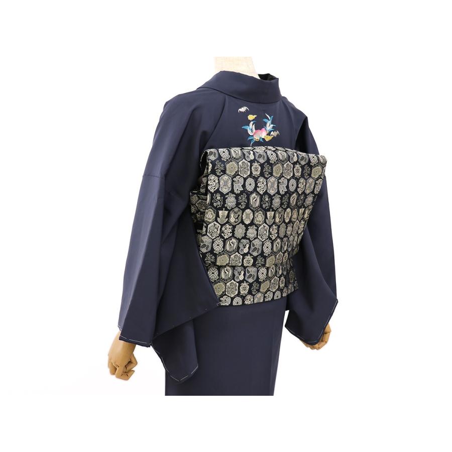 撫松庵」一重太鼓袋帯（名古屋帯）奉仕品 撫松庵 「撫松庵」一重太鼓袋帯(名古屋帯 なごや帯) - 亀甲