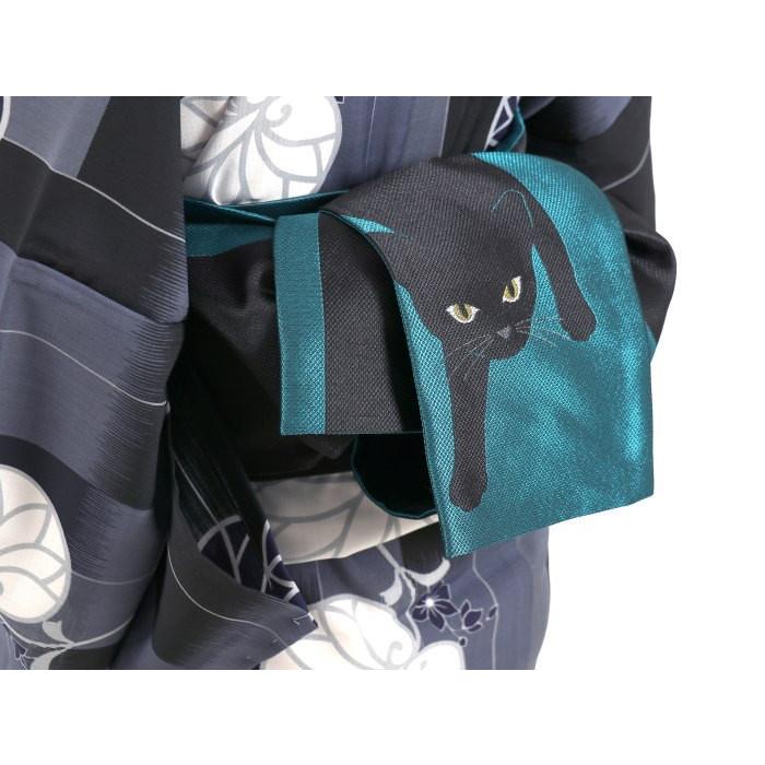 撫松庵 浴衣 レディース セオアルファ 洗える 絣市松あおい