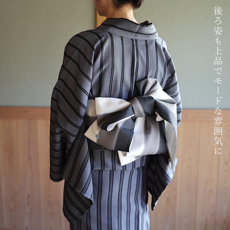 Y3111◆美品 撫松庵謹製 セオアルファ 薄物 縞 蕗 浴衣 洗える夏着物 楽天市場】【10%OFFクーポン配布中】撫松庵 あやめ縞 水色 セオ