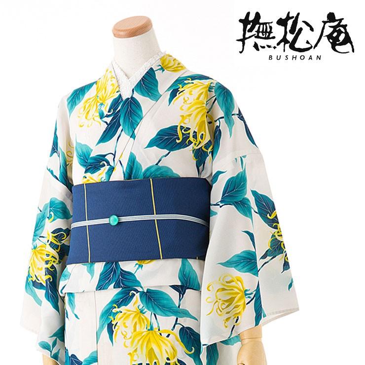 新入荷 浴衣 撫松庵 仕立て上がり洗える浴衣 イランイラン オフホワイト 109 337 030 03 セオa レディース 婦人用 Ceoa セオアルファ Bayk8481 街着屋 きもの遊び 通販 Yahoo ショッピング