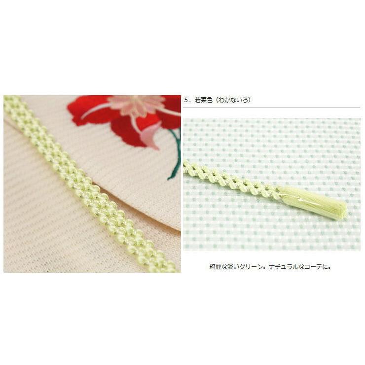正絹帯締め(夏用 単衣用)- レース風帯締め(全5色)- ピンク 正絹帯締め(夏用 単衣用)- レース風帯締め(全5色)- ピンク