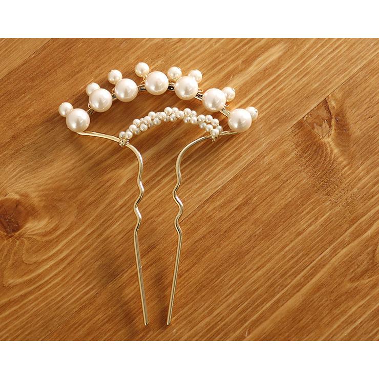 花しおり かんざし 簪 髪飾り パール下がりかんざし 金 2804 2 パール 完璧 カジュアル 黒留袖 ゴールド 色留袖 フォーマル着物 成人式