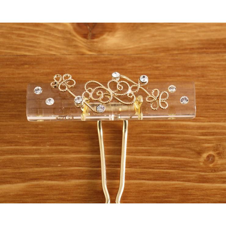 髪飾り 夏 特別価格 特価 花しおり 花細工クリアかんざし 金 クリスタル付 ゴールド 透明 簪 浴衣 セール ｓａｌｅ 花模様 ストーン 割引 Hshz4030 1 街着屋 きもの遊び 通販 Yahoo ショッピング