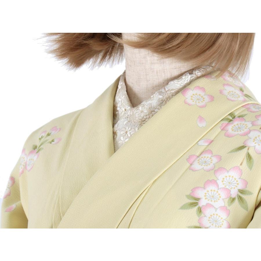 JAPAN STYLE」お仕立て上がり洗える着物 訪問着 袷 流水に枝垂れ桜と花