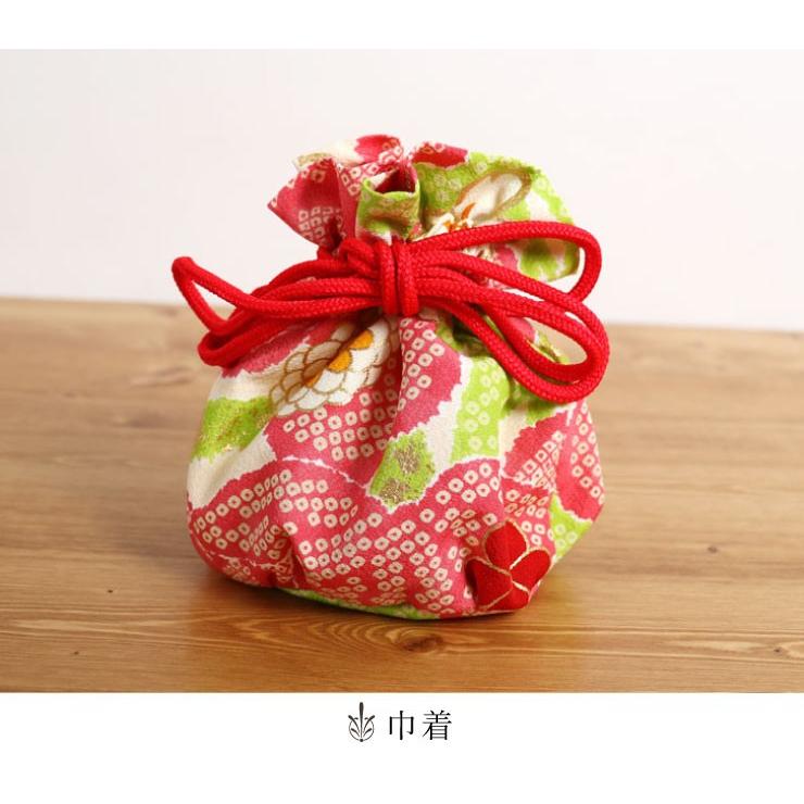 七五三 被布 3才用 「紅一点」 女児着物セット 被布セット - 正絹・花