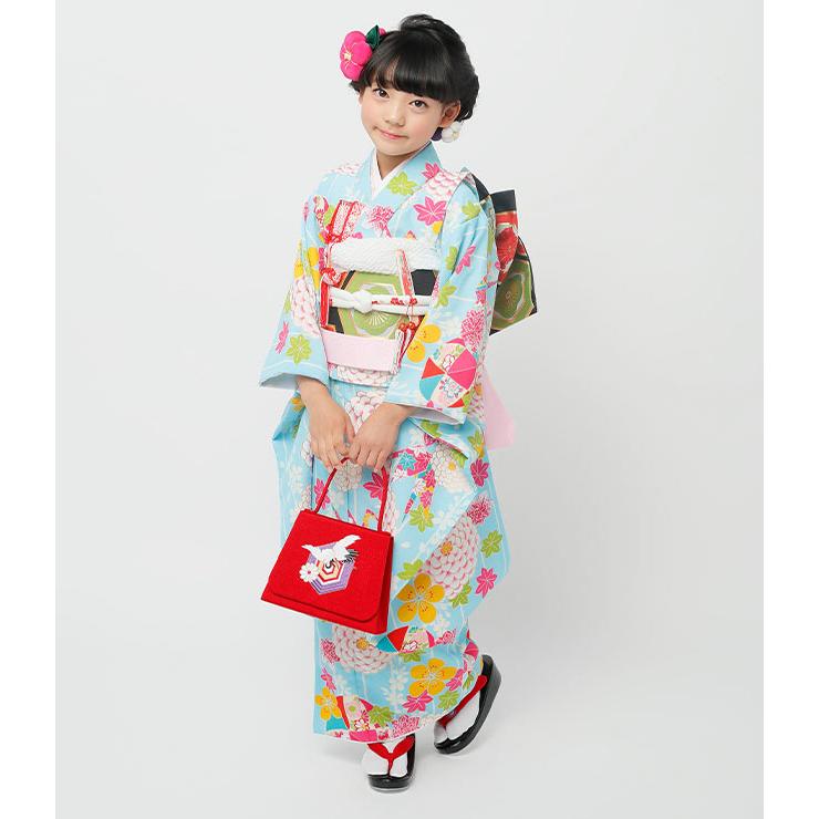 完売 七五三着物セット 7歳 5歳 女の子 白緑色 折鶴てまり 115 送料無料 春バーゲン Arnabmobility Com
