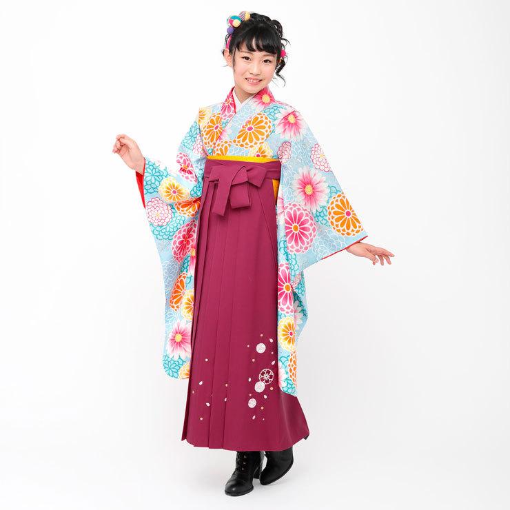 美品♡袴セット 卒園式 花柄着物ドレス ピンク 120cm 卒園式 袴セット 女の子 七五三 ちょっと小さめ 小紋 着物 刺繍