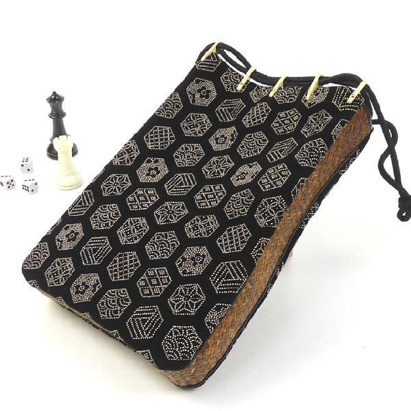 男性用　新潟産榀布巾着(一部型染め) ひめか 信玄袋 メンズ 日本製 巾着 越後デニム 男性 和装小物