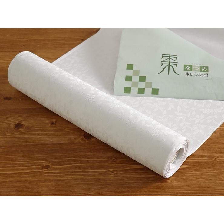 シルック 東レシルック長襦袢 棗(なつめ) 白練(しろねり) 薄グレー 
