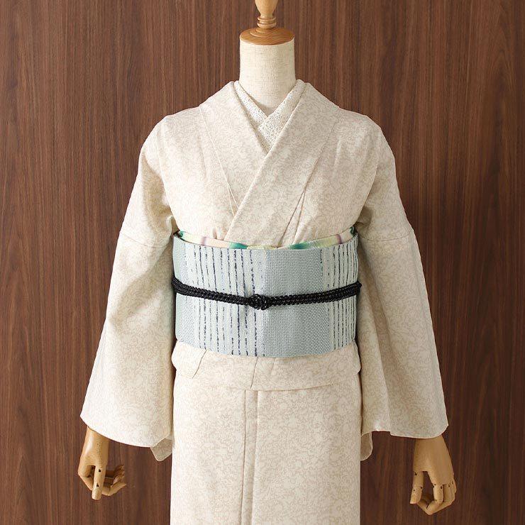 着物 夏用 夏物 単衣 洗える着物 蝋纈更紗 クリーム セオアルファ 単衣