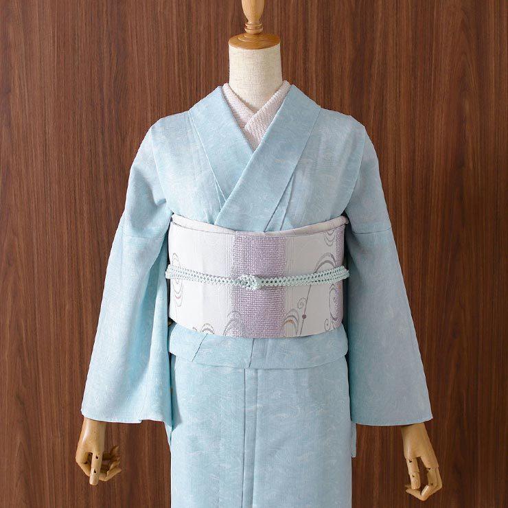 セオアルファ 浴衣　単衣　夏着物　水彩柄　裄68 machigiya_nakm-2035