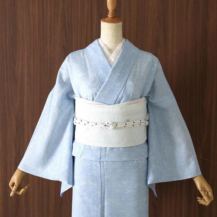 着物 単衣 墨流し(ブルー) 洗える着物 セオアルファ 単衣着物 着物 単衣 墨流し(ブルー) 洗える着物 セオアルファ 単衣着物