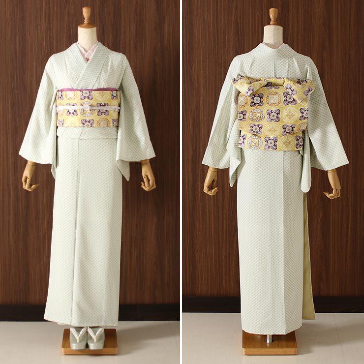 京袋帯 正絹 一重太鼓 葉っぱ切り絵 (淡黄) 日本製 並び紋 並紋 京袋帯 正絹 一重太鼓 葉っぱ切り絵 (淡黄) 日本製 並び紋 並紋