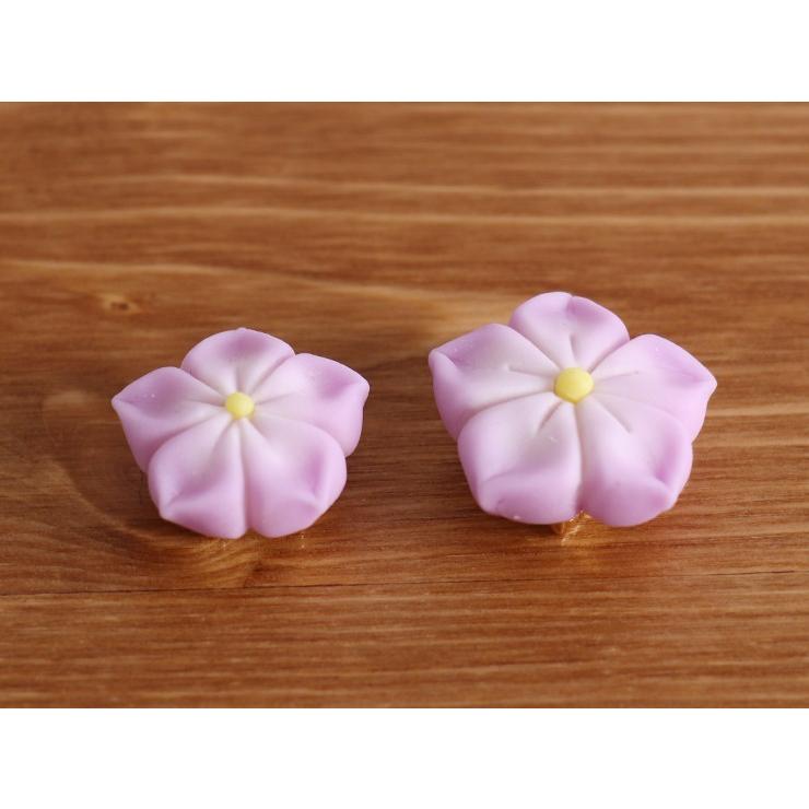 街着屋「和菓子」帯留め - ねりきり桔梗（2柄2サイズ）- フェイク 
