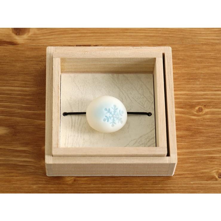 街着屋「和菓子」帯留め - 雪の結晶・雪（2柄2サイズ）- フェイク