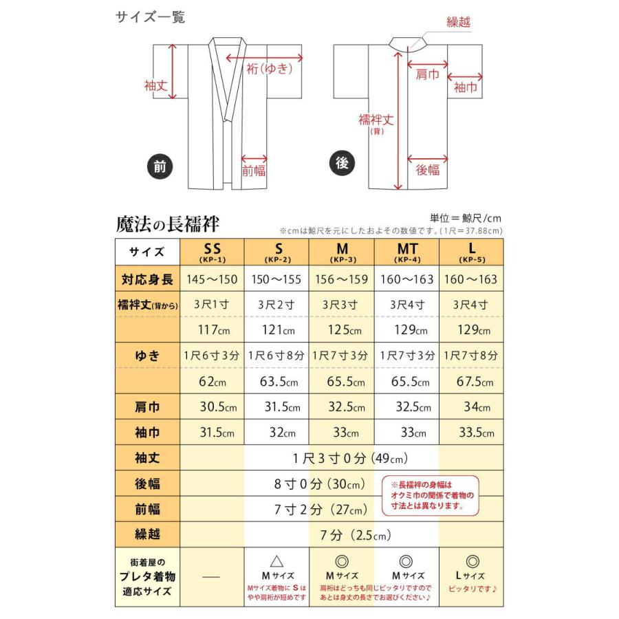 岡重 長襦袢 反物 洗える 岡重謹製 東レシルックデュエット長襦袢