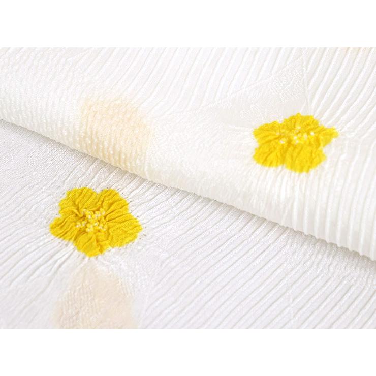 帯揚げ 日本の絹 白 ホワイト 黄色 イエロー 梅 花 正絹 丹後ちりめん カジュアル 帯上げ 帯あげ 和装小物 日本製 街着屋オリジナル 正絹帯揚げ - 飛び梅絞り ちりめん帯揚げ 赤 紅